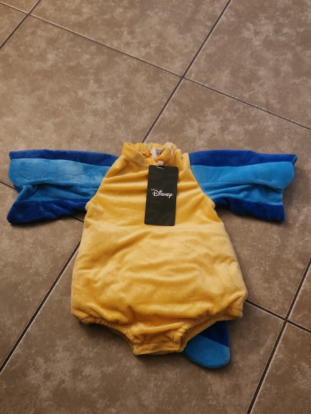 Disney Yellow and Blue Plush Character Costume